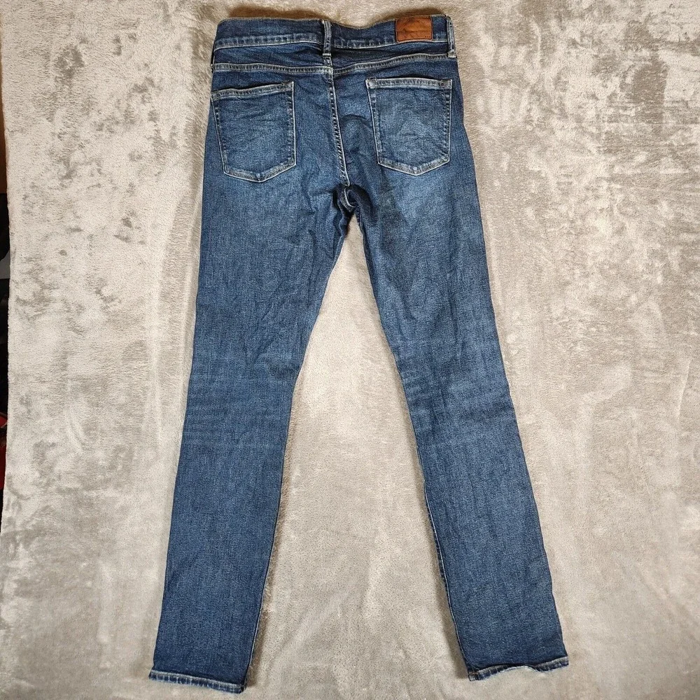 J. Crew Jeans Men's 31X32 (Tag 30X32) Blue Flex Straight Leg Dark Wash Style 484